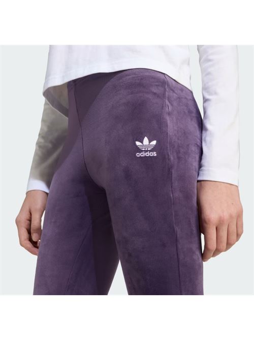 velour pants ADIDAS ORIGINAL | JX2842AURPLU/WHITE